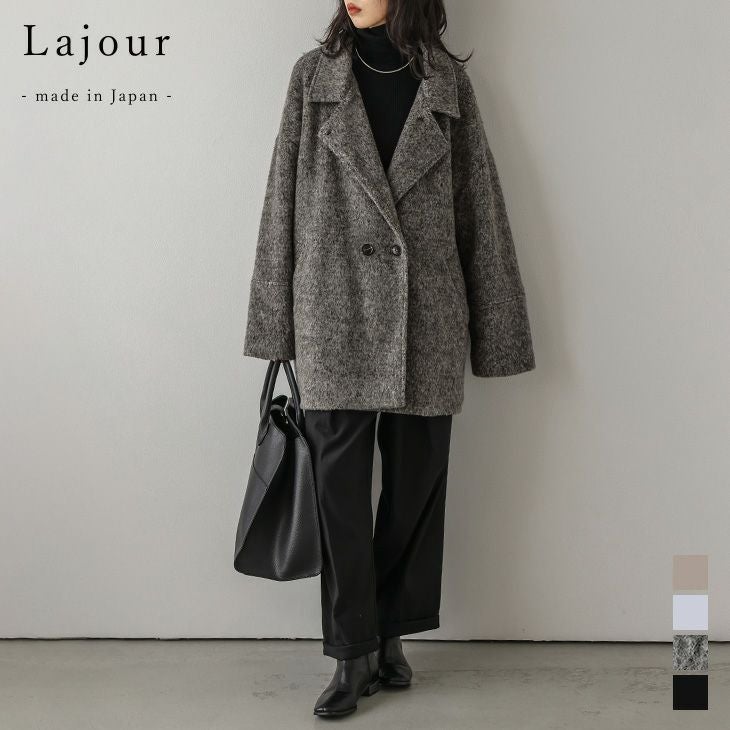 クーポン利用で35%OFF】 [Lajour mada in Japan] 日本製 Pコート